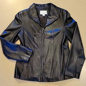 Lambskin Leather Scuba Jacket